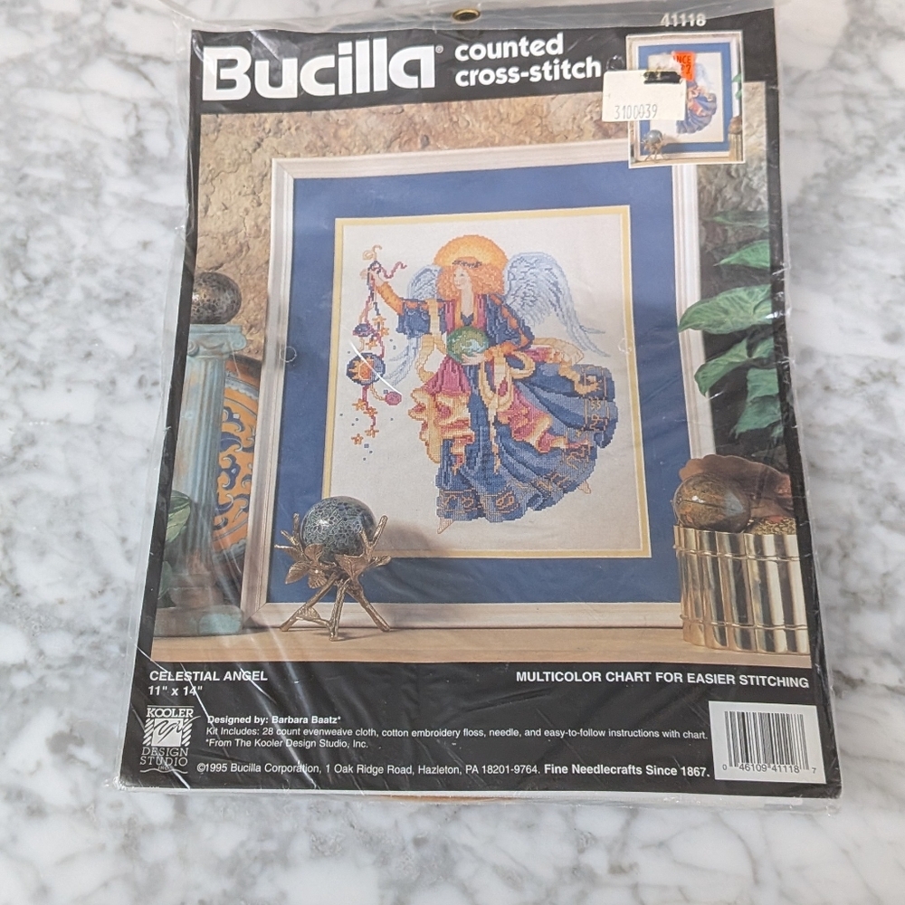 Celestial Angel Counted Cross Stitch Kit Sun and Moon Bucilla #41118 Sealed